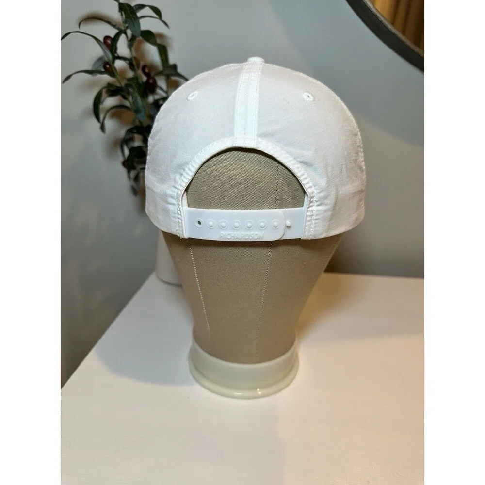 Richardson 256 Umpqua Rope Hat White COHA 5 Panel Snapback Grandpa Cap Retro-VTG
